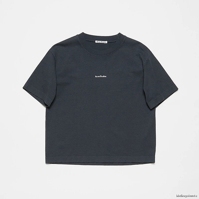 Acne Studios 2090-80 Black Style Ac908042 Stockholm Logo T-Shirt Logo Detail