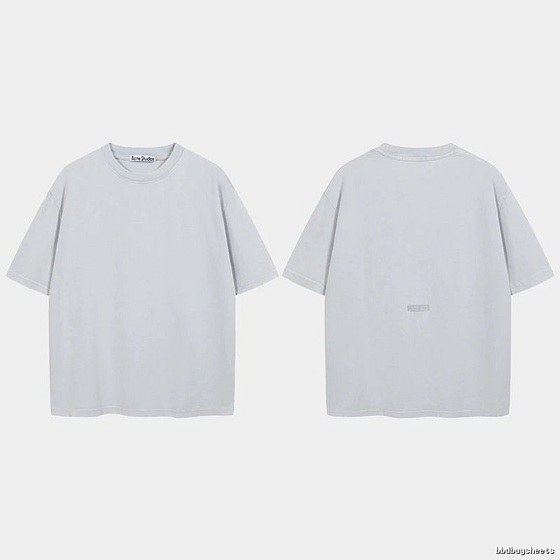 Acne Studios 2090-80 Blue Style Ac908040 Stockholm Logo T-Shirt Relaxed Styling