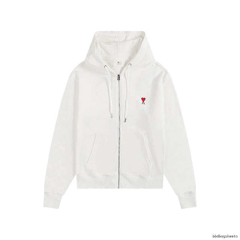 AMI Love Simple Style White Sweatshirt