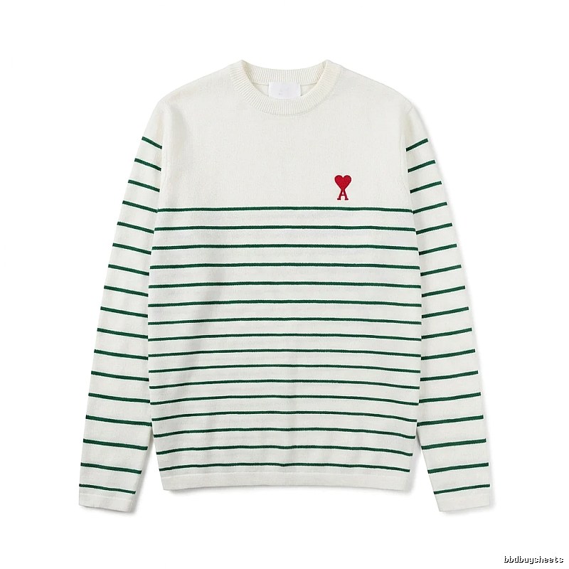 AMI striped white sweater
