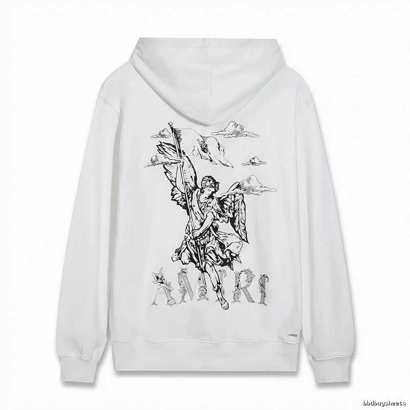AMIRI Angel Print White Sweatshirt
