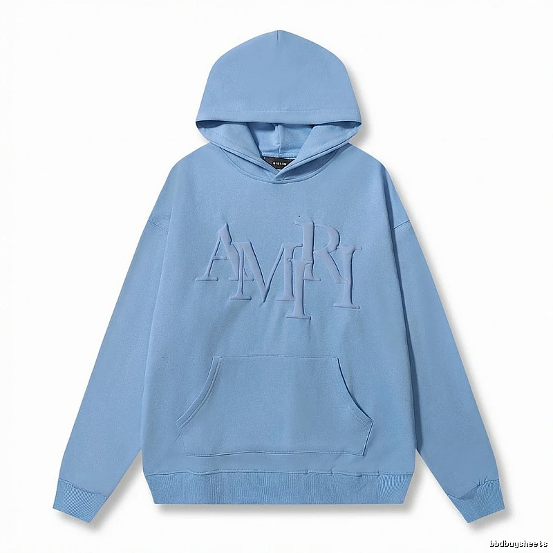 AMIRI Letter Style Light Blue Sweatshirt