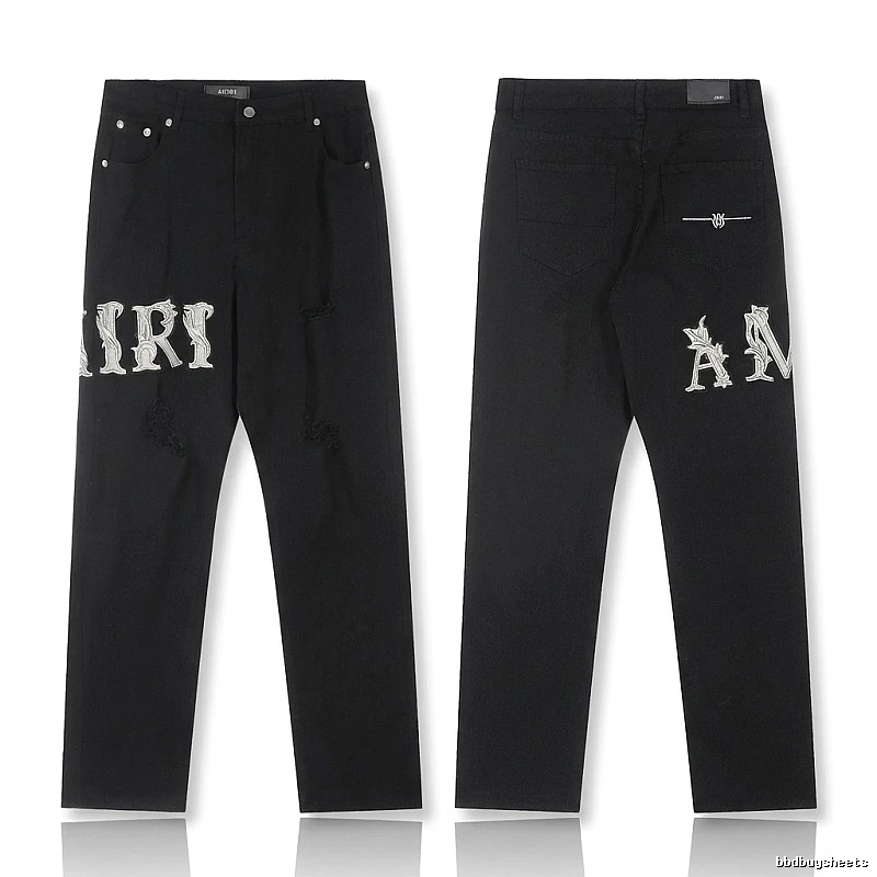 AMIRI vintage-style black jeans