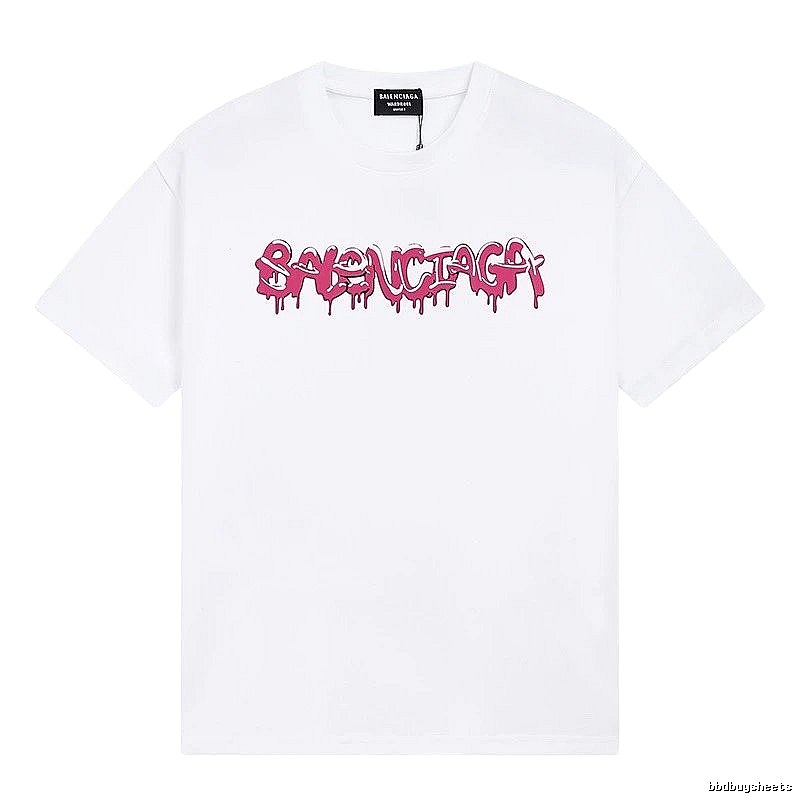 Balenciaga graffiti-style white T-shirt