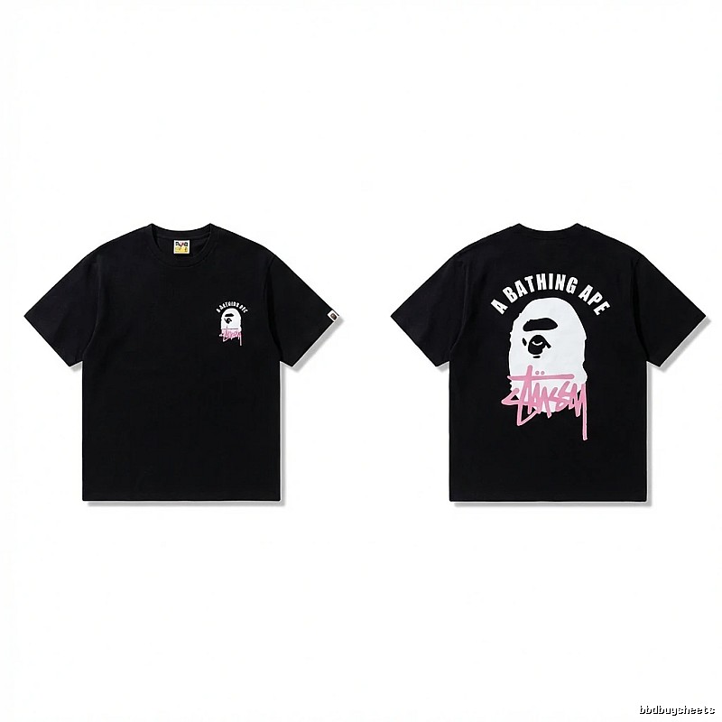 Bape Ape Head Trendy Cool Black T-shirt
