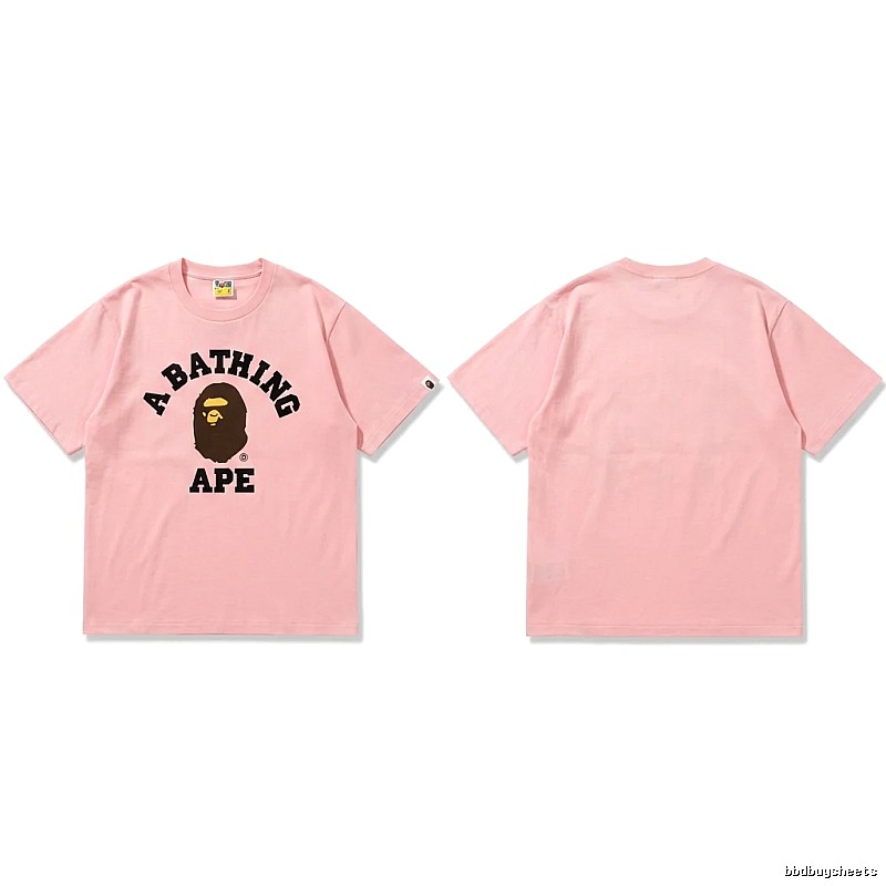 Bape Ape series pink T-shirt