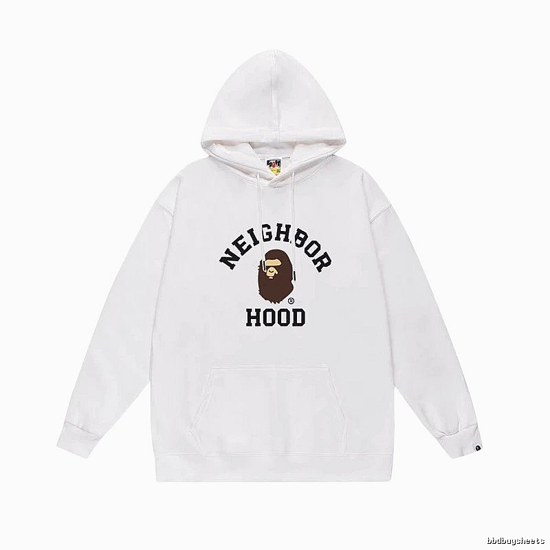 Bape Ape series white hoodie