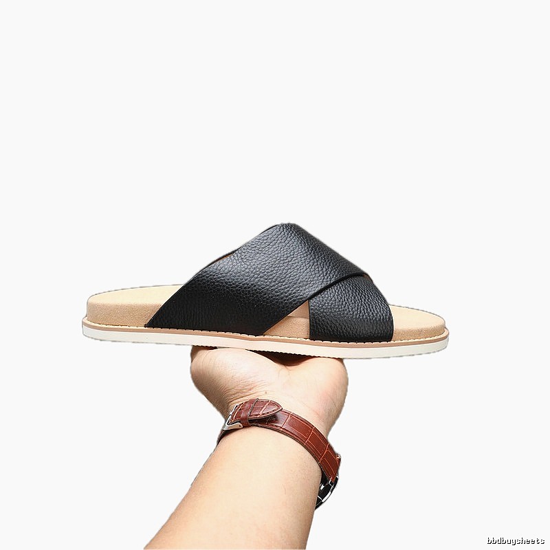 Brunello Cucinelli Casual-style Black Slide Sandals