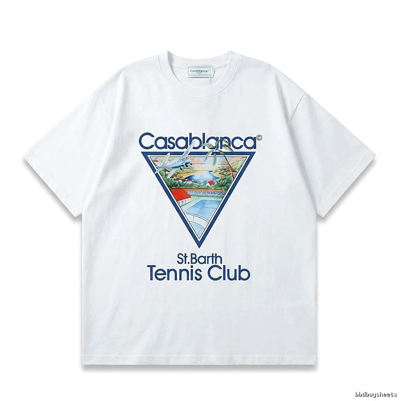 Casablanca Printed Casual White T-shirt