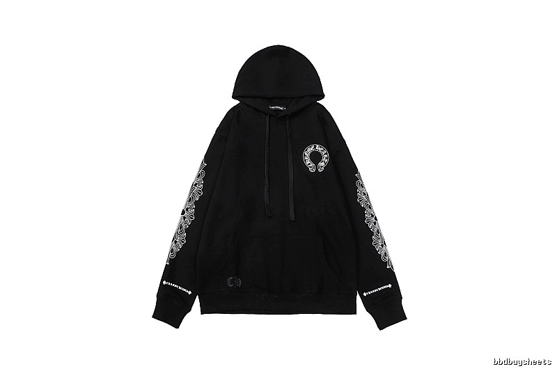 Chrome Hearts Resort Cross graphic hoodie Black Blue Cross with Premium Look