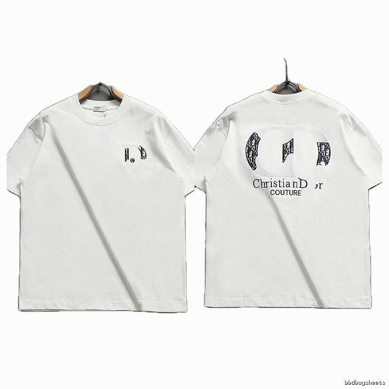 Dior Couture Monogram-style White Short-sleeve T-shirt