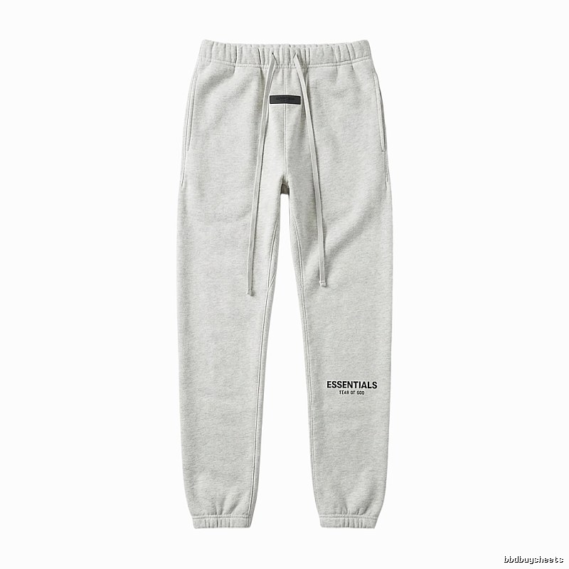 ESSENTIALS minimalist light gray sweatpants