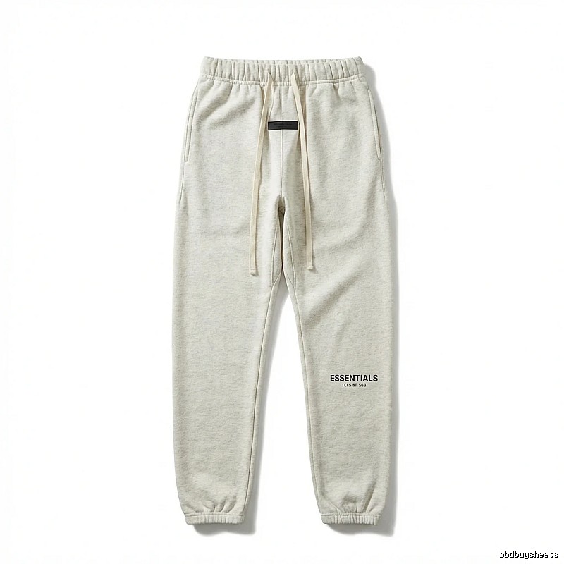 ESSENTIALS minimalist light gray sweatpants
