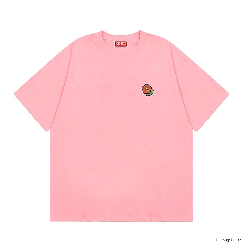 KENZO Begonia Collection Casual Style Pink T-Shirt