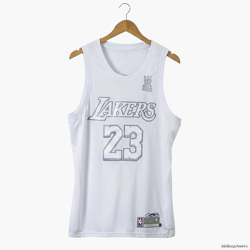 Lakers LBJ retro white vest