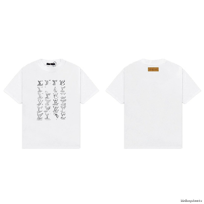 Louis Vuitton Graffiti Trend Style White T-Shirt