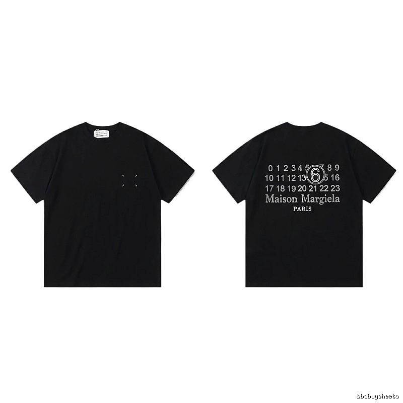 Maison Margiela black T-shirt with digital printing