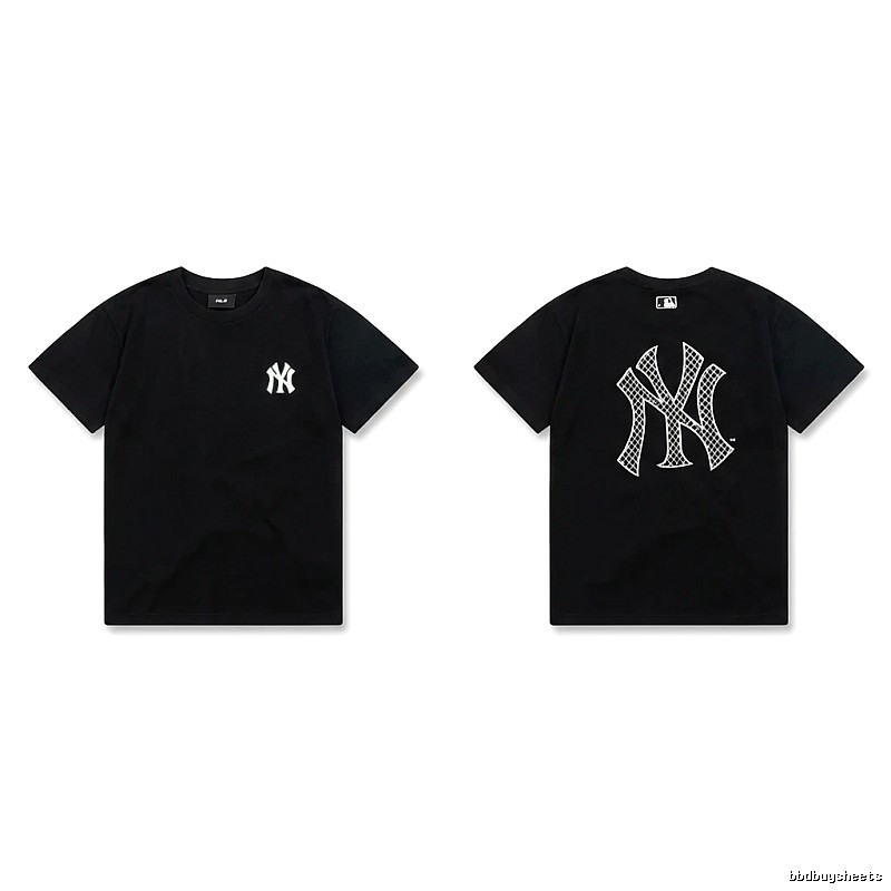 MLB NY Series Trendy and Cool Style Black T-shirt