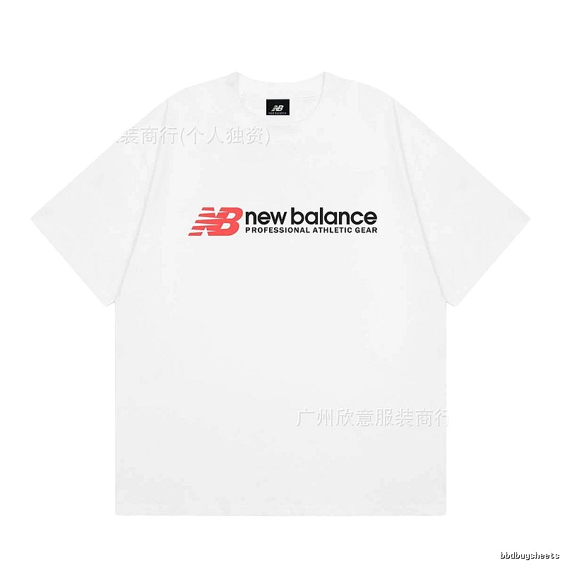 New Balance Sports Casual Style White Short-sleeve T-shirt