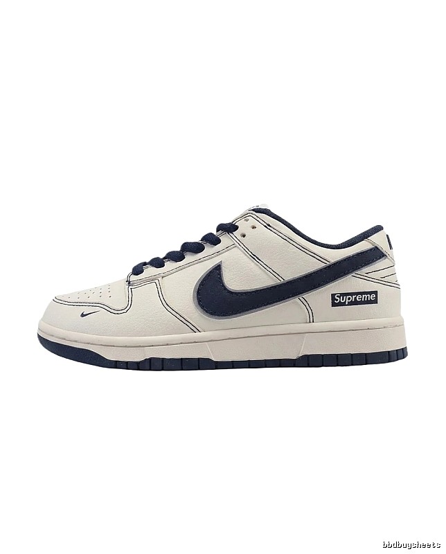 Nike Dunk Low black-and-white minimalist style skate shoes