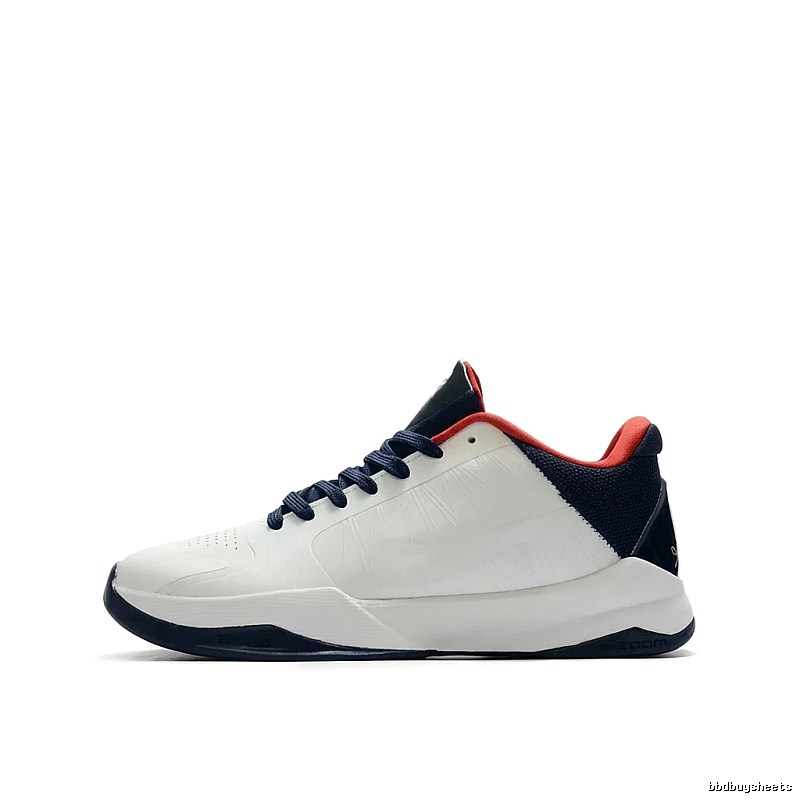 Nike sporty white, black and red basketball shoes