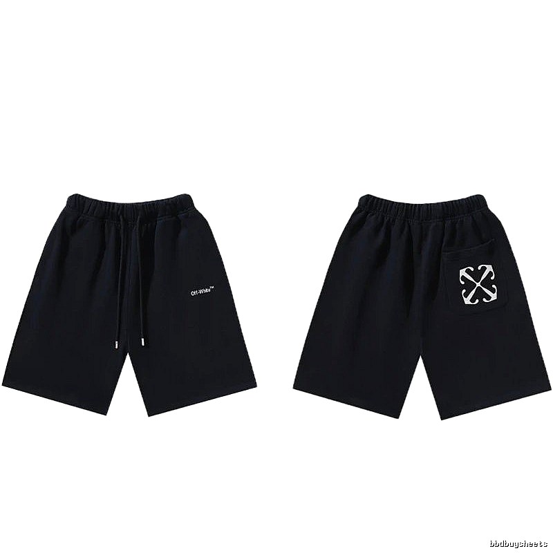 Off-White Style 010 Simple Black Shorts