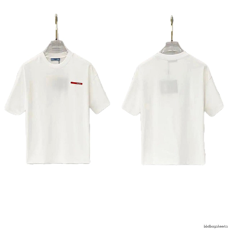 Prada Red Label Minimalist Style White Short-sleeved T-shirt