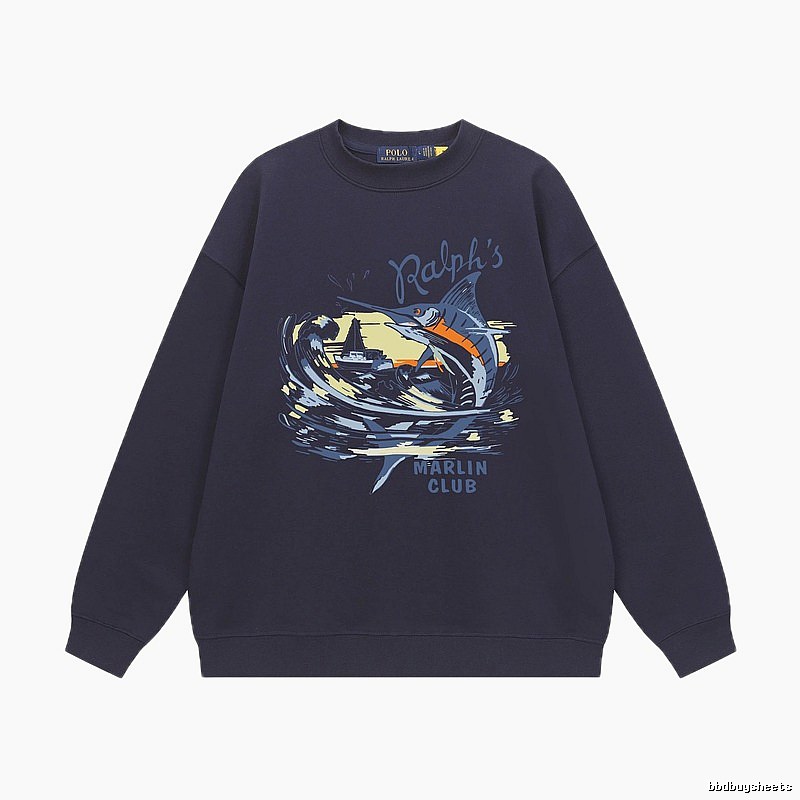 Ralph Lauren Marin Club Navy Blue Sweatshirt