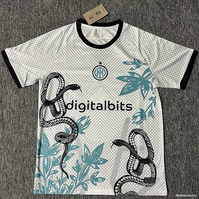 Real Madrid Special-Style Look White Dragon Soccer Jersey Gift Ready
