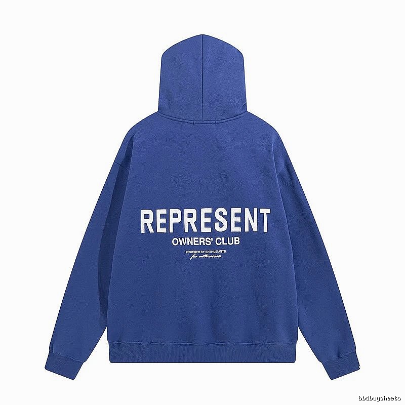 Represent Travel Owners Club hoodie Navy Large Represent with Modern Look
