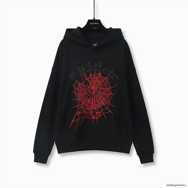 Sp5der cobweb - style black sweatshirt