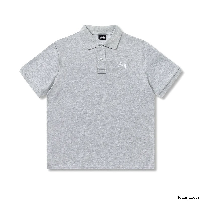 Stussy basic grey Polo shirt