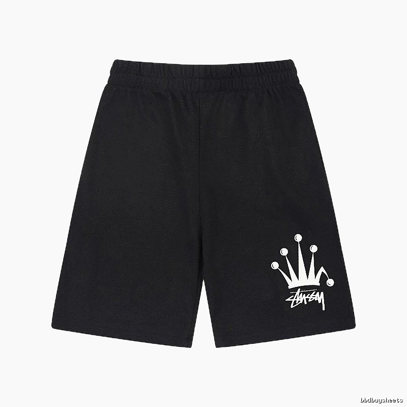 Stussy Crown Trendy Cool Black Shorts