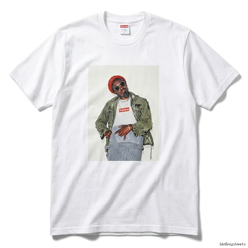 Supreme character print style white T-shirt