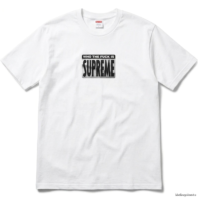 Supreme - printed trendy brand white T - shirt