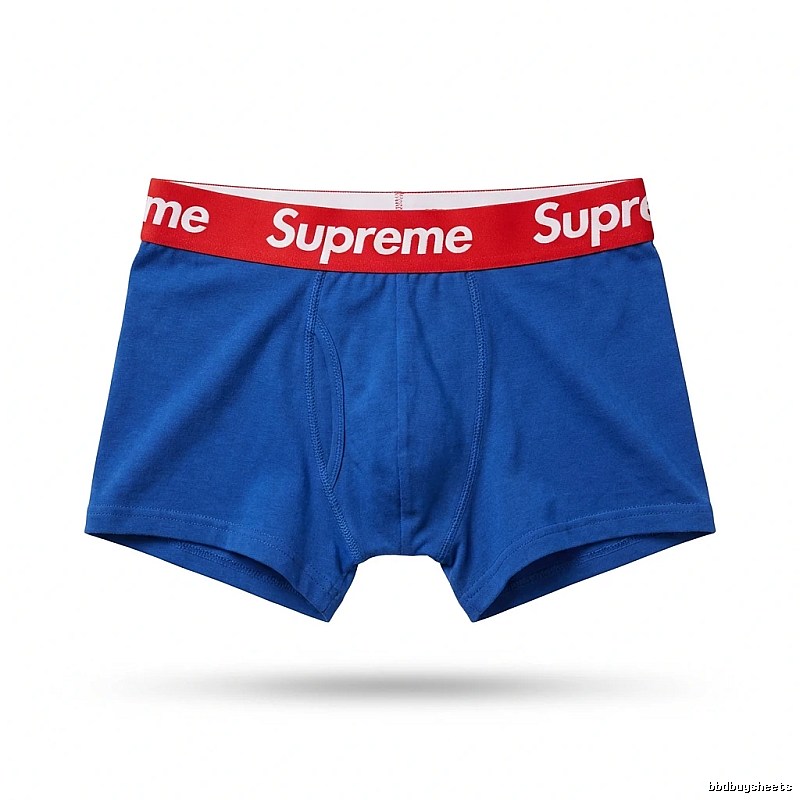 Supreme trendy brand blue underwear
