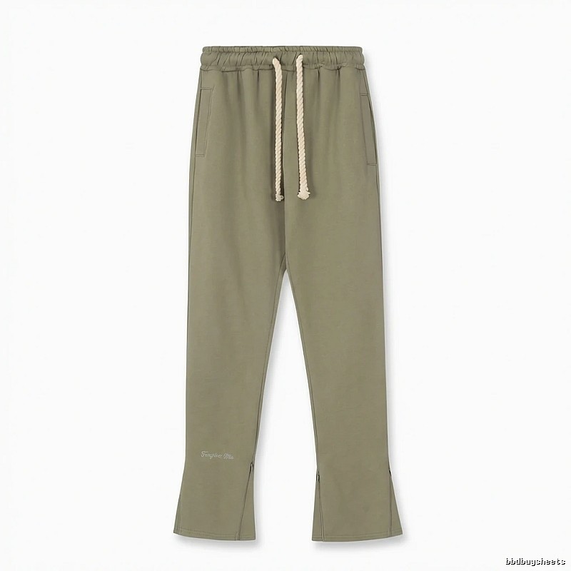 SynaWorld casual style olive green trousers