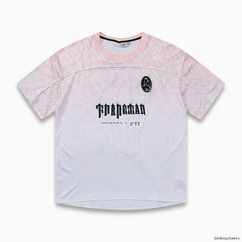 Trapstar Gradient Style Pink and White T-shirt