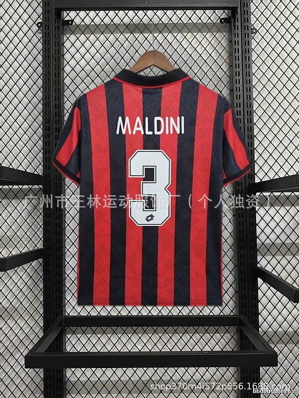 AC Milan Travel Kaka #22 soccer jersey Black Red Striped with Soft Visual Tone