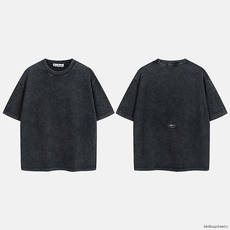 Acne Studios 2090-80 Black Style Ac908040 Stockholm Logo T-Shirt Modern Fit