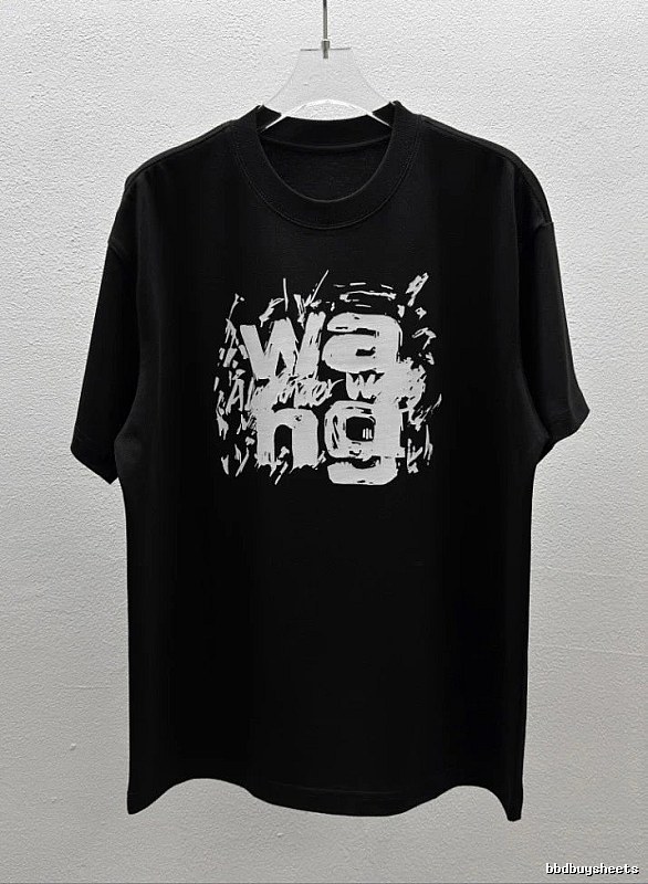 Alexander Wang Graffiti Street Style Black T-Shirt