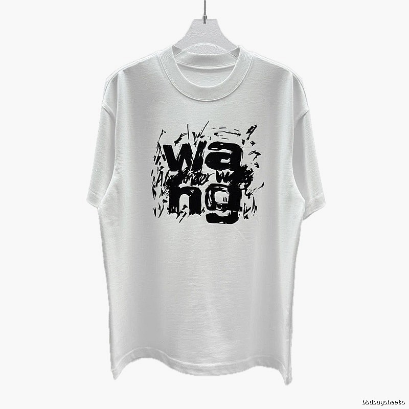 Alexander Wang Graffiti Street Style White T-Shirt