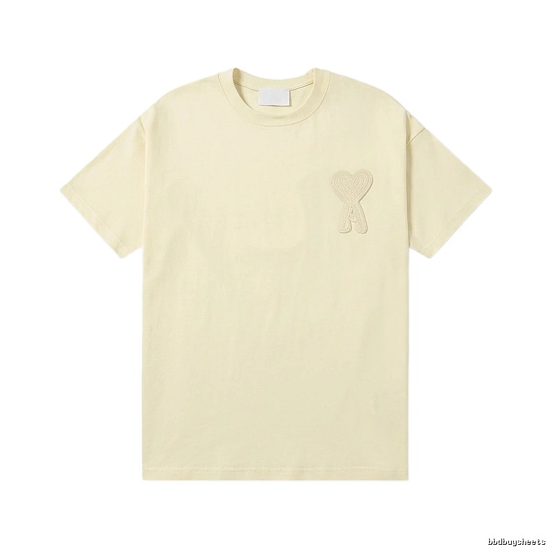 AMI Love Embroidery Simple Style T-shirt