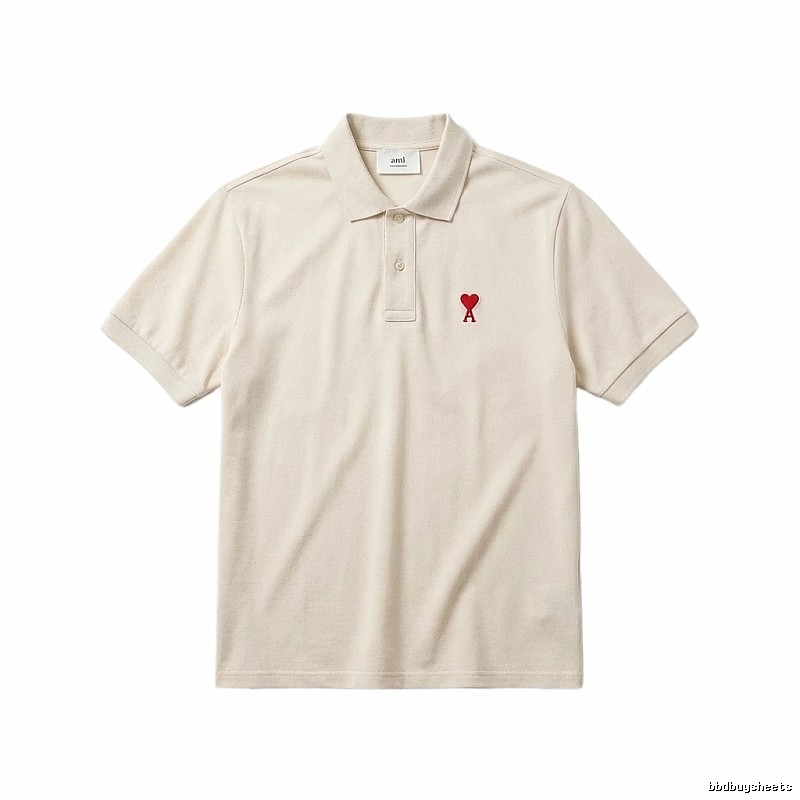 Ami Love Simple Style Polo Shirt