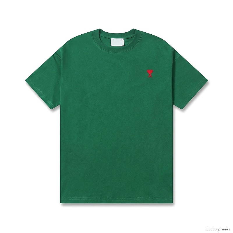 AMI minimalist style green T-shirt