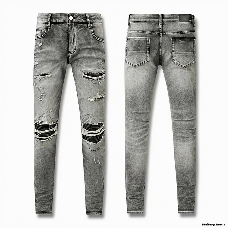 AMI Ripped Trendy Brand Jeans