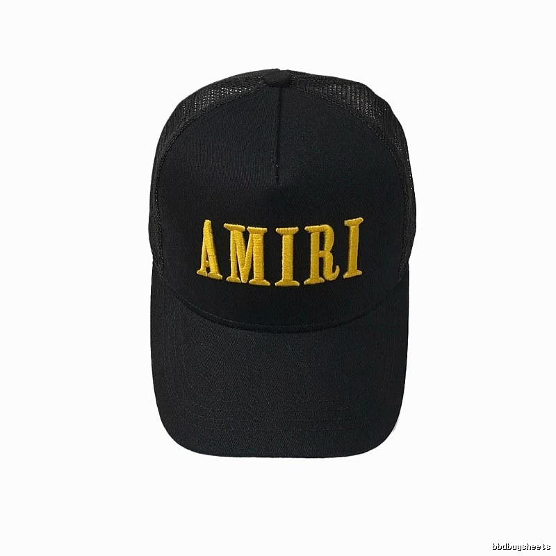 AMIRI letter embroidery black cap