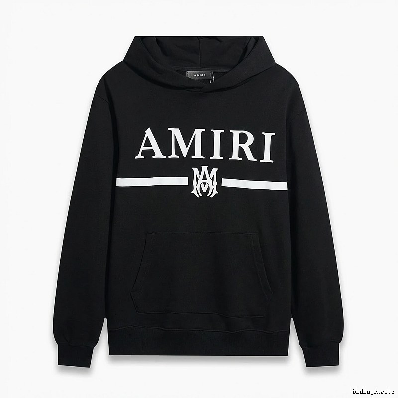 AMIRI Letter Print Black Sweatshirt