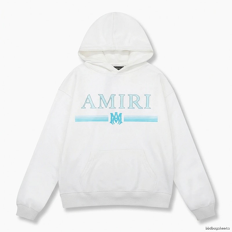 AMIRI letter - printed white hoodie