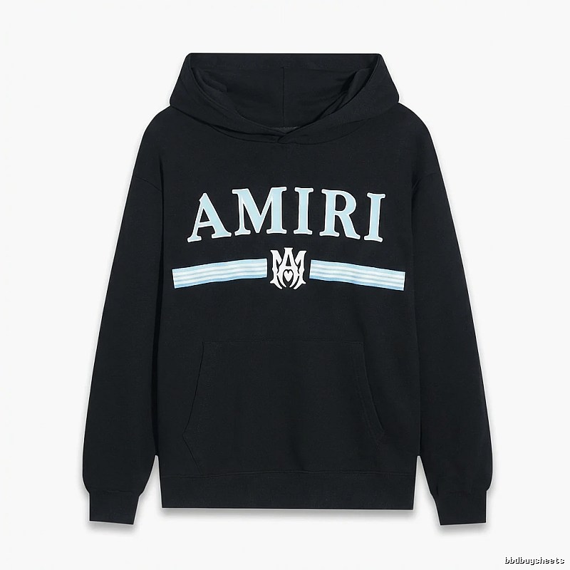 AMIRI letter-printing style black sweatshirt